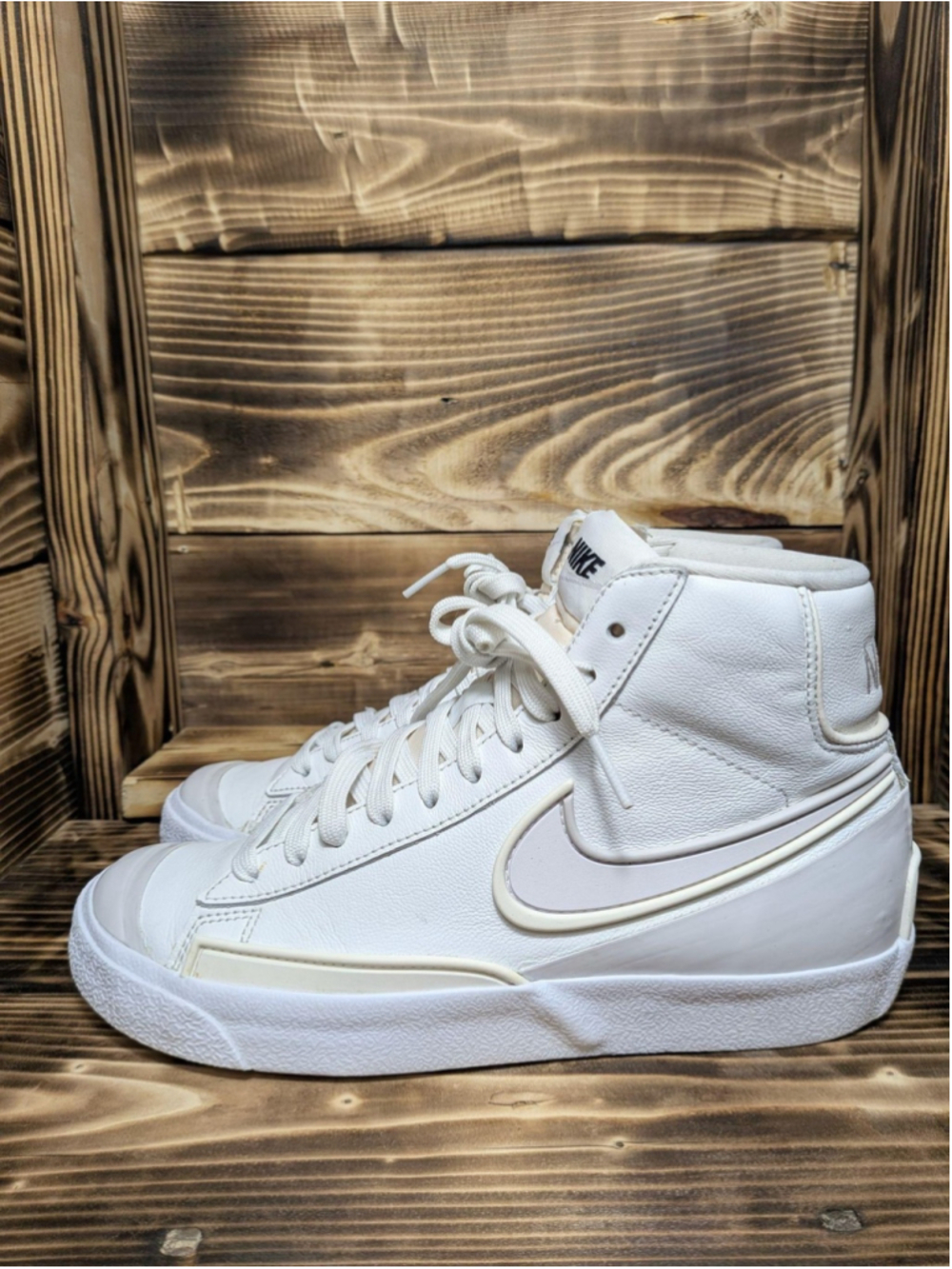 Nike Blazer Mid D/MS/X Shoes Womens Size 6.5 White Leather Sneakers DC1745-100